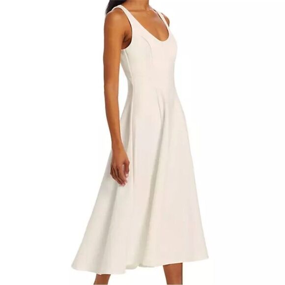 Reformation Mikol Knit Stretch Midi-Dress NWT XS $198 - Picture 2 of 4